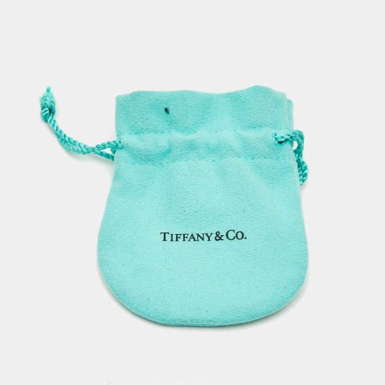 Pre Owned Tiffany & Co. Return to Tiffany Heart Tag Blue Enamel Silver Bead Bracelet 