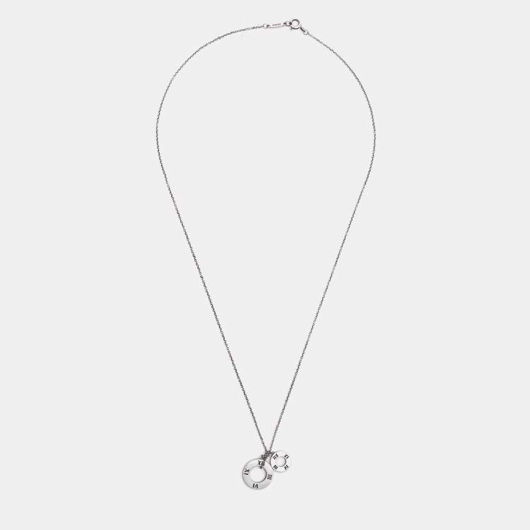 Tiffany & Co.Pierced Atlas Sterling Silver Lariat Necklace Tiffany & Co ...