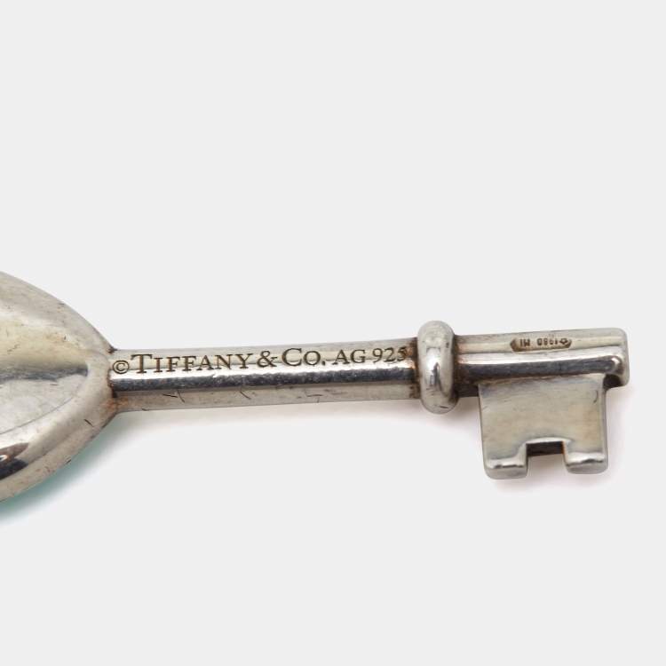 Pre Owned Tiffany & Co. Tiffany Key Enamel Sterling Silver Pendant
