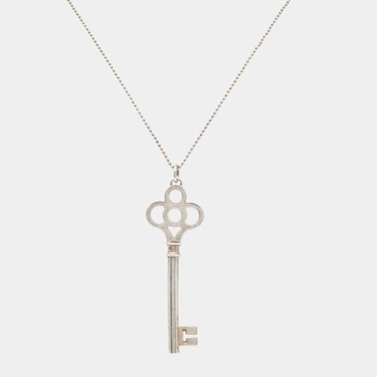 Tiffany & Co. Crown Key Pendant Necklace