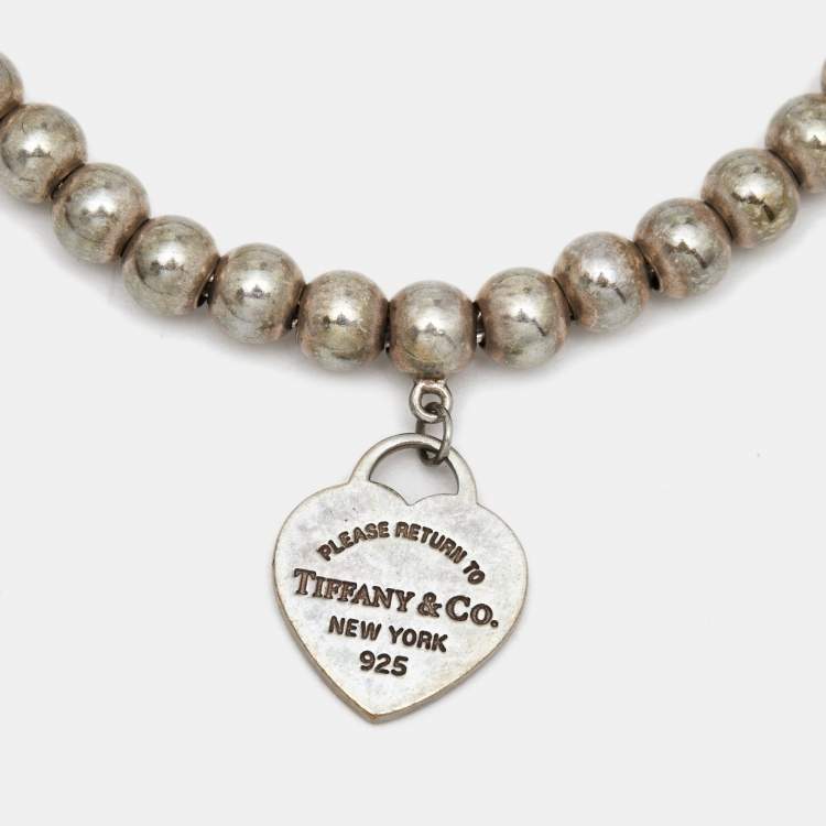 Tiffany & Co. Bow charm Bead Bracelet in Sterling Silver by WP Diamonds –  myGemma| Item #110362