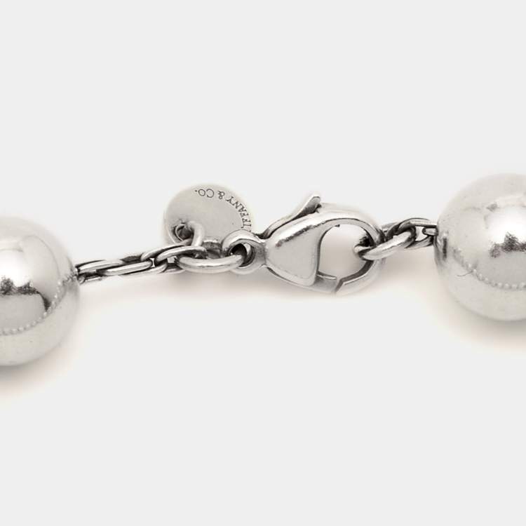 Pre Owned Tiffany & Co. HardWear Sterling Silver Beaded Bracelet