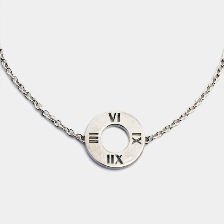 Pre Owned Tiffany & Co. Atlas Pierced Sterling Silver Bracelet