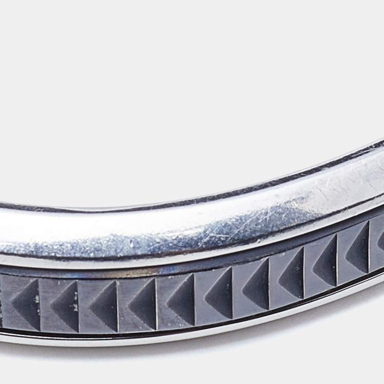 Pre Owned Tiffany & Co. Paloma Picasso Caliper Steel Titanium Cuff Bracelet