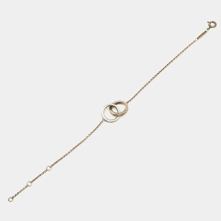 Tiffany & Co. Interlocking Circles Chain Bracelet - 18K Rose Gold Station,  Bracelets - TIF270805 | The RealReal