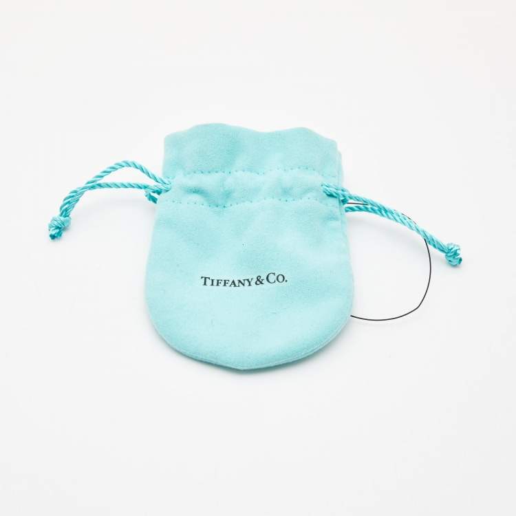 Pre Owned Tiffany & Co. Return To Tiffany Round Tag Sterling Silver Earrings