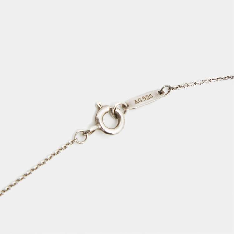 Pre Owned Tiffany & Co. Tiffany Notes Sterling Silver Pendant Necklace