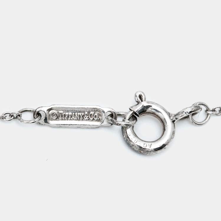 Pre Owned Tiffany & Co. Infinity Endless Sterling Silver Bracelet