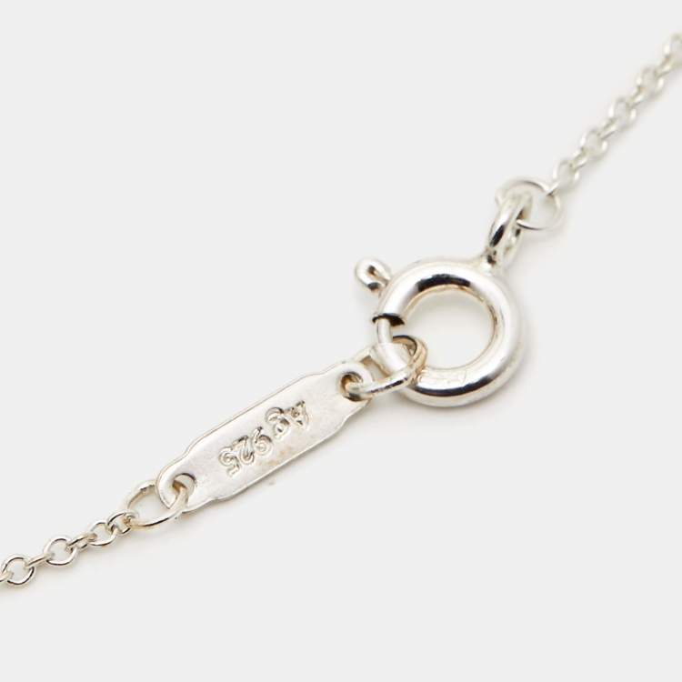 Pre Owned Tiffany & Co. Return To Tiffany Sterling Silver Pendant Necklace