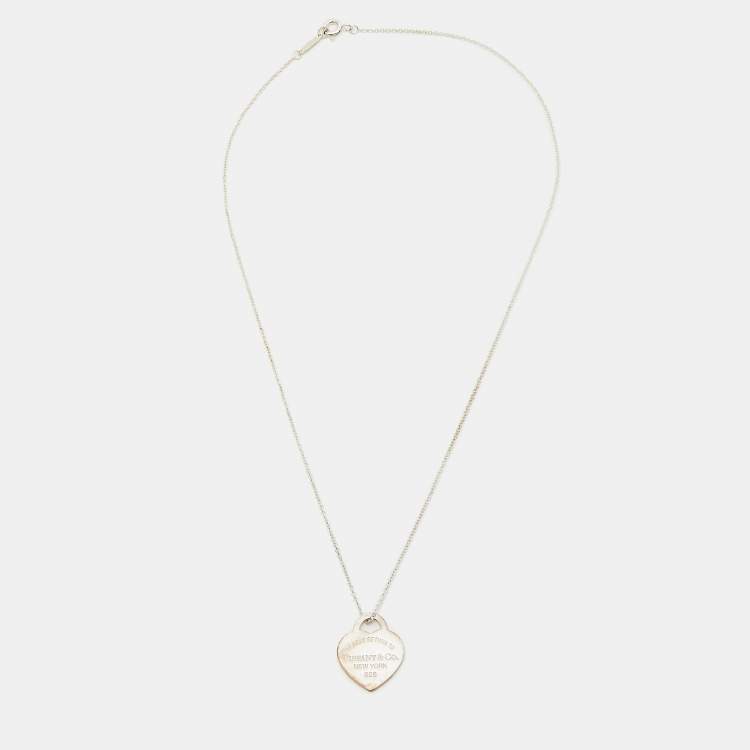 Pre Owned Tiffany & Co. Return To Tiffany Sterling Silver Pendant Necklace