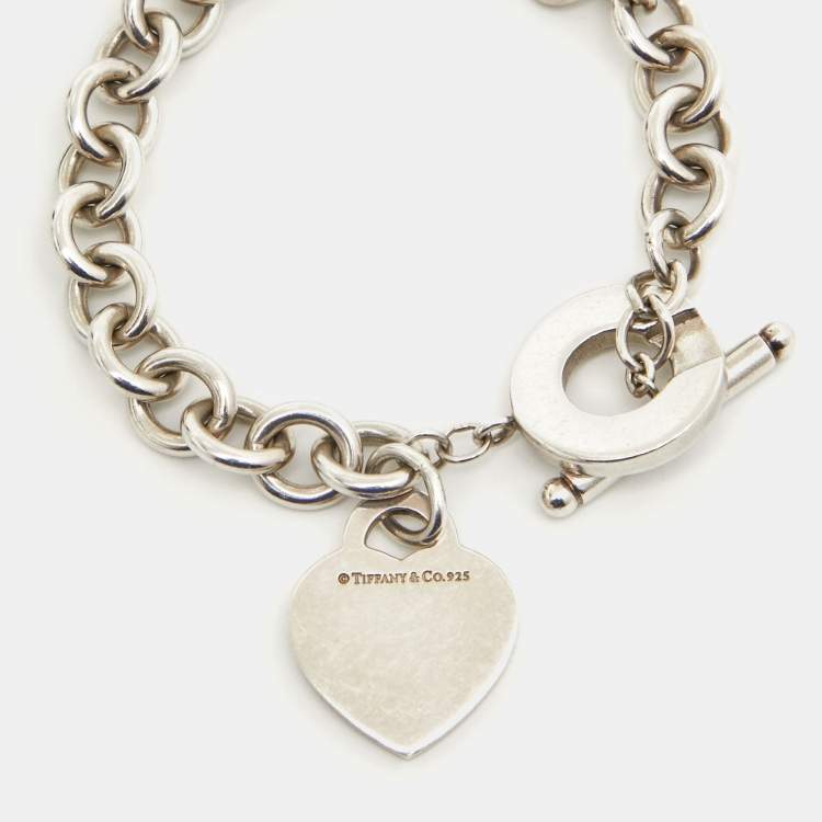 Pre Owned Tiffany & Co. Return to Tiffany Sterling Silver Toggle Bracelet