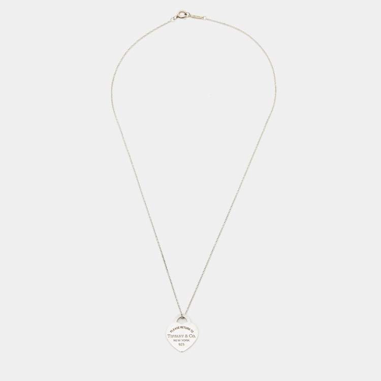 Pre Owned Tiffany & Co. Return To Tiffany Sterling Silver Necklace