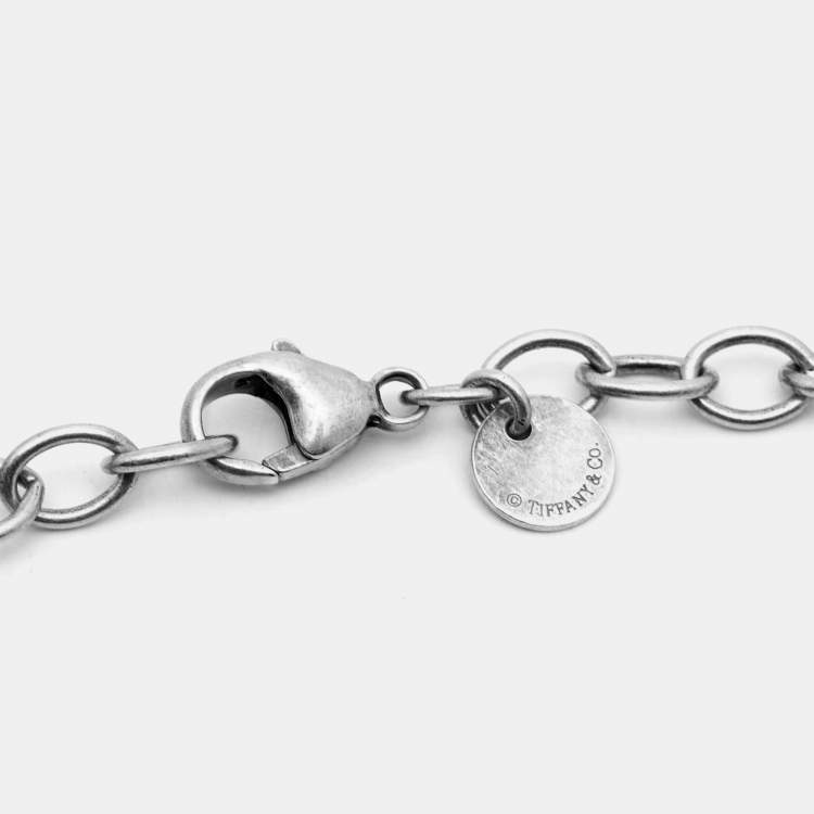 Pre Owned Tiffany & Co. Infinity Sterling Silver Bracelet 