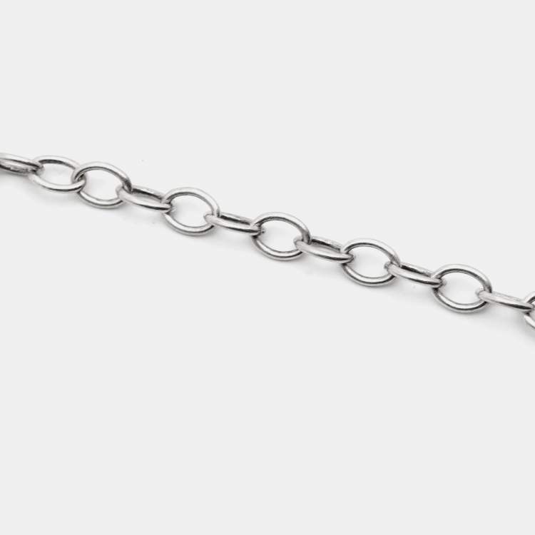Pre Owned Tiffany & Co. Sterling Silver Infinity Pendant Necklace