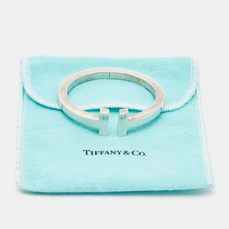 Pre Owned Tiffany & Co. T Square Sterling Silver Bracelet