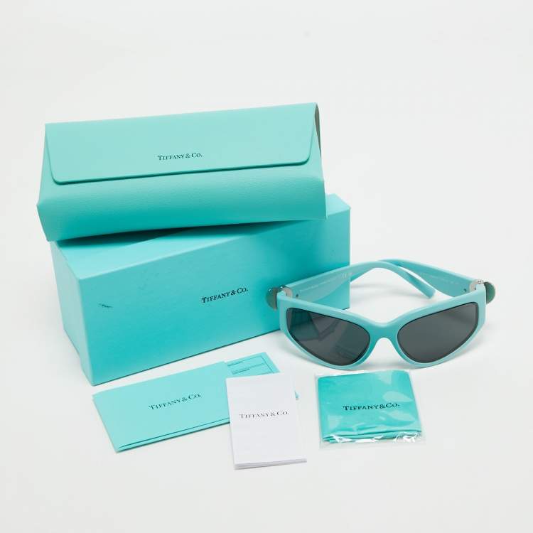 Pre Owned Tiffany & Co. Dark Grey TF 4217 Return To Tiffany Sunglasses