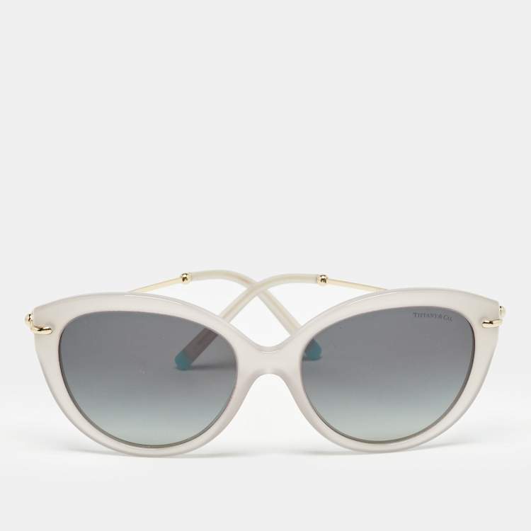Pre Owned Tiffany & Co. Grey/Black Gradient TF 4187 Cat Eye Sunglasses