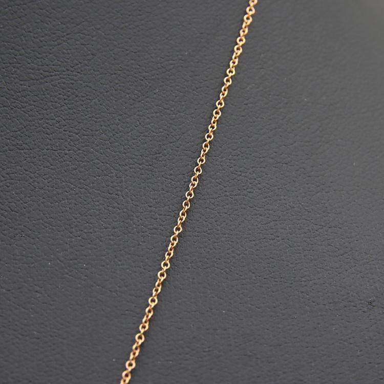 Pre Owned Tiffany & Co. 18K Yellow Gold 0.04 Ct Diamond Daisy Key Pendant Necklace