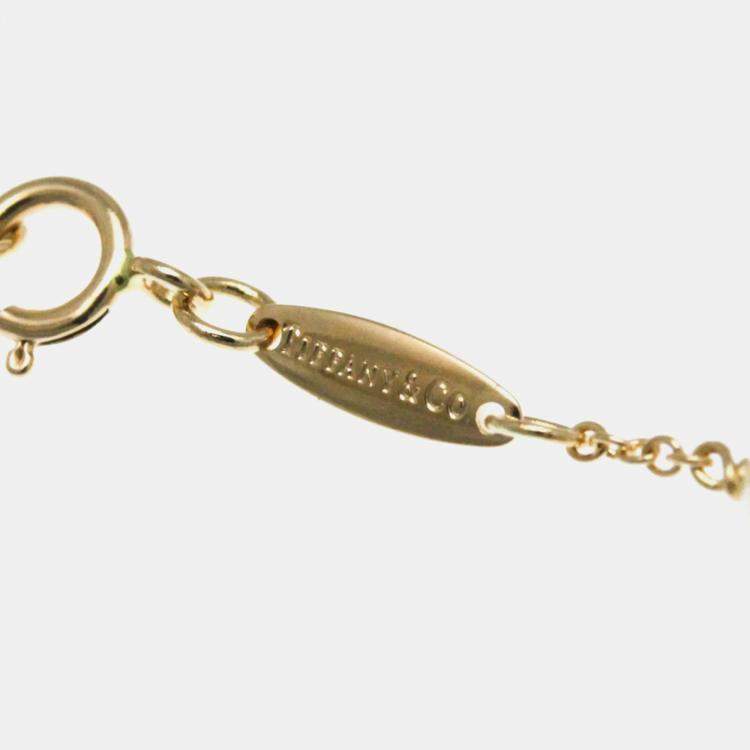 Pre Owned Tiffany & Co. 18K Rose Gold and Pearl Elsa Peretti Pearls by the Yard Station Necklace