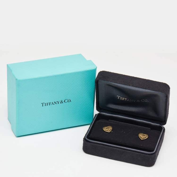 Pre Owned Tiffany & Co. Return To Tiffany 18k Yellow Gold Earrings