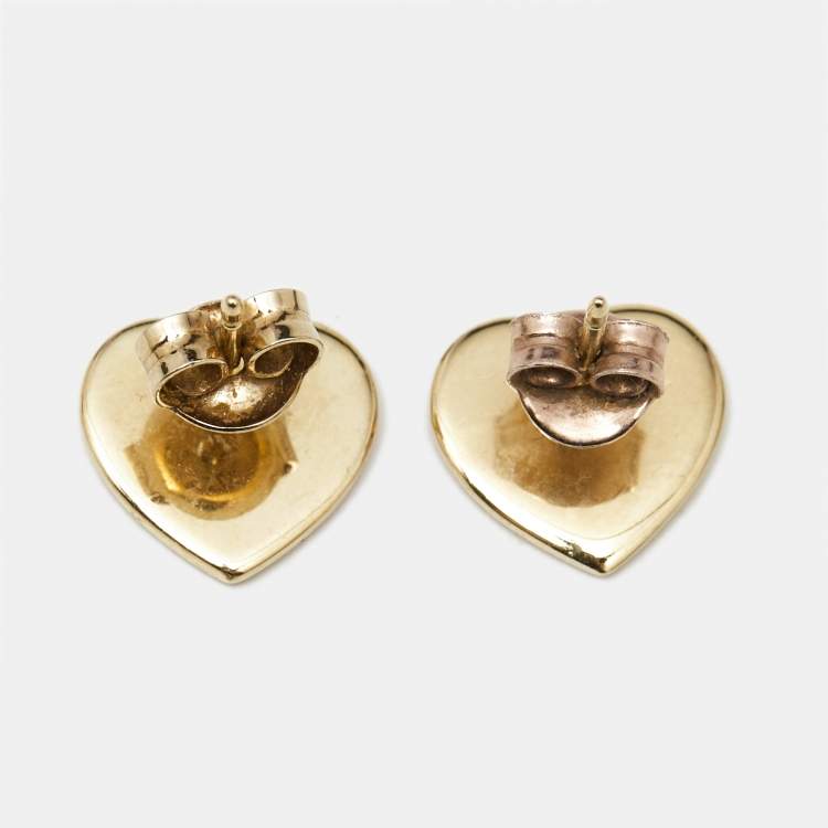 Pre Owned Tiffany & Co. Return To Tiffany 18k Yellow Gold Earrings