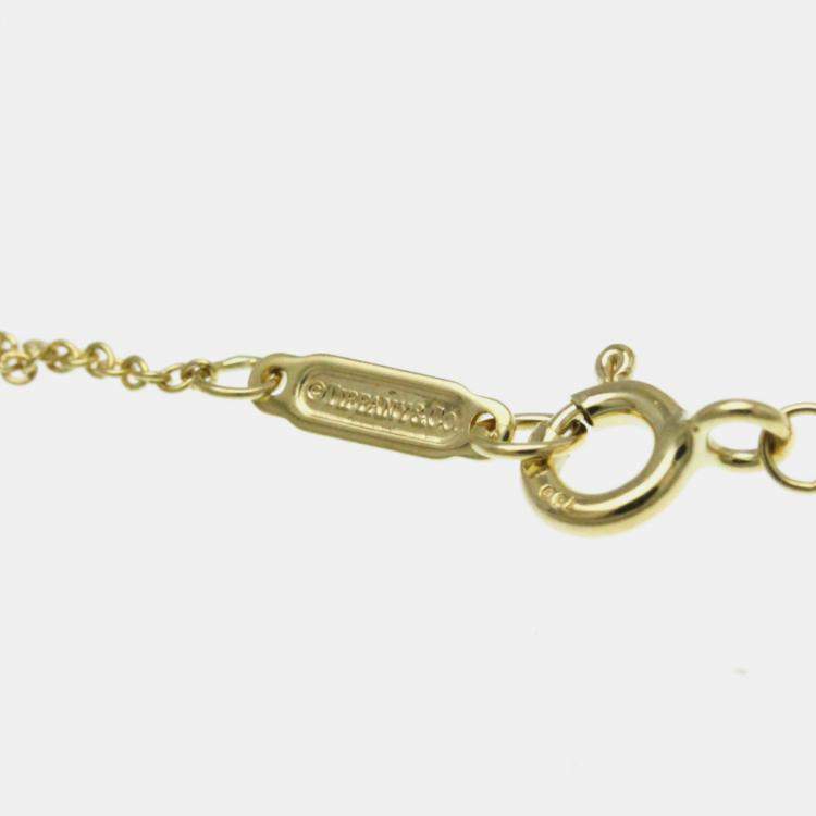 مملوكة مسبقًا Tiffany & Co. 18K Yellow Gold, Platinum and Diamond Etoile Pendant Necklace