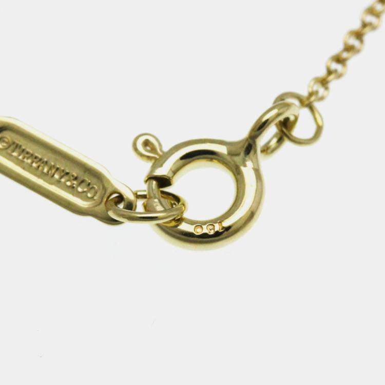 مملوكة مسبقًا Tiffany & Co. 18K Yellow Gold, Platinum and Diamond Etoile Pendant Necklace