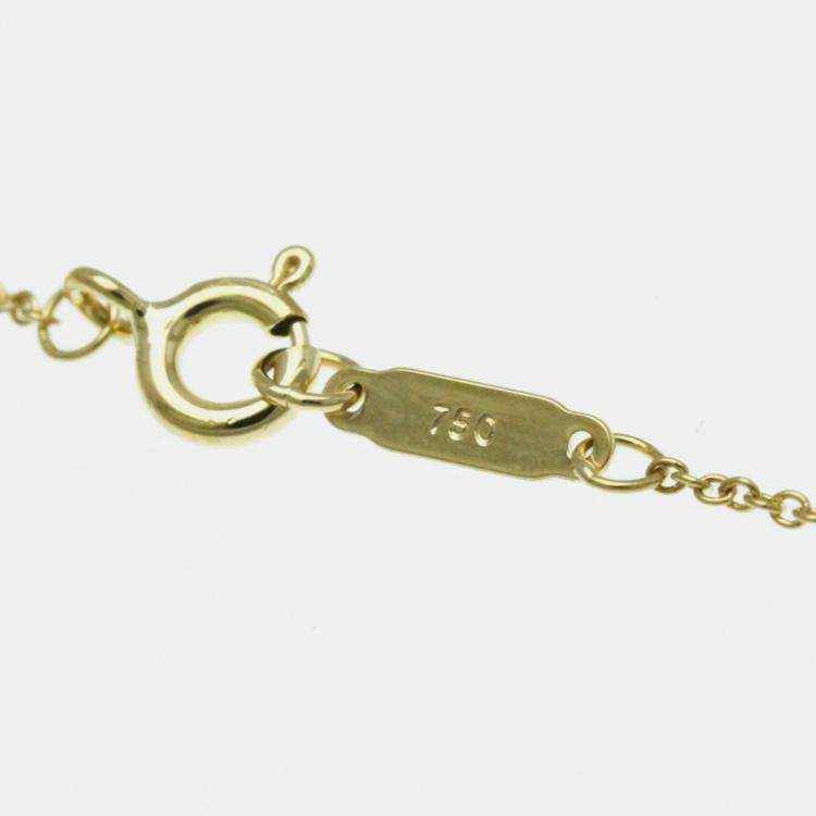 مملوكة مسبقًا Tiffany & Co. 18K Yellow Gold, Platinum and Diamond Etoile Pendant Necklace
