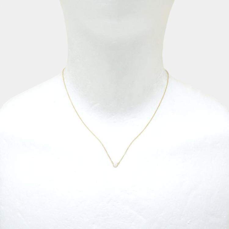 Pre Owned Tiffany & Co. 18K Yellow Gold Diamond Elsa Peretti Necklace