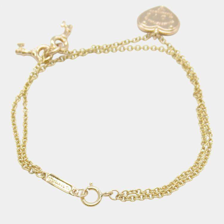 Pre Owned Tiffany & Co. Return to Bracelet 18k Pink Gold Pink Gold Gold Metal