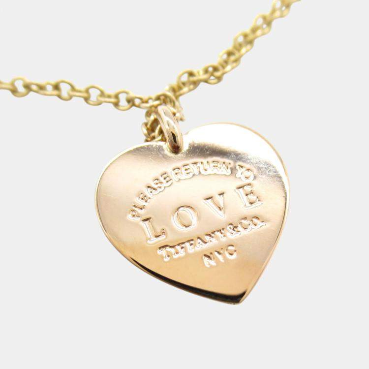 Pre Owned Tiffany & Co. Return to Bracelet 18k Pink Gold Pink Gold Gold Metal