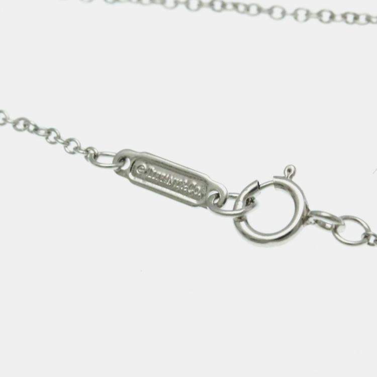 Pre Owned Tiffany & Co. Platinum Diamond Victoria Cluster Pendant Necklace