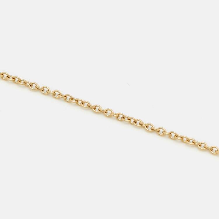 Pre Owned Tiffany & Co. Elsa Peretti Lapis Lazuli 18k Yellow Gold Necklace