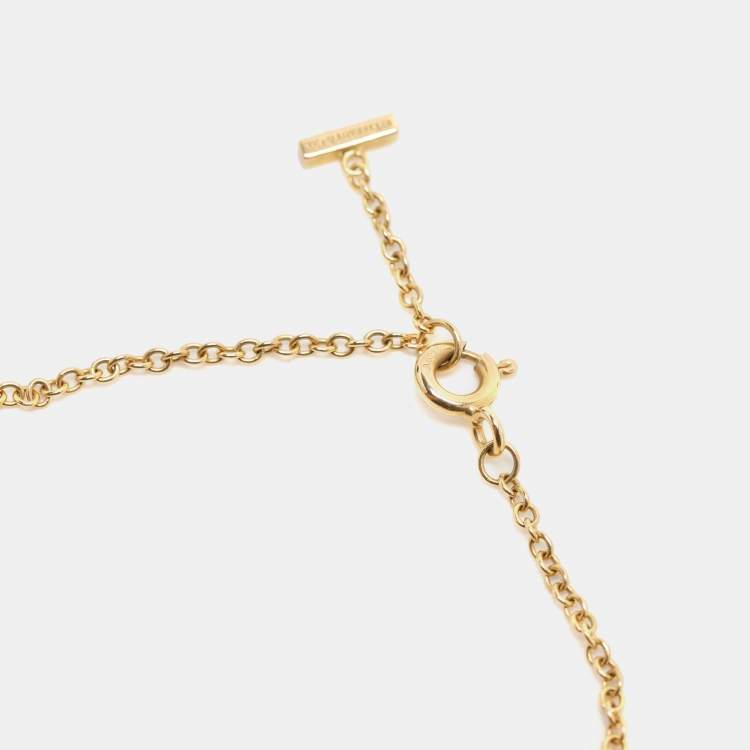 Pre Owned Tiffany & Co. T Smile Diamond 18k Yellow Gold Bracelet