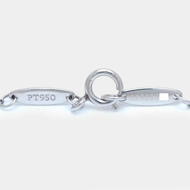 Pre Owned Tiffany & Co. Platinum and Diamond Elsa Peretti Diamonds by the Yard Pendant Necklace