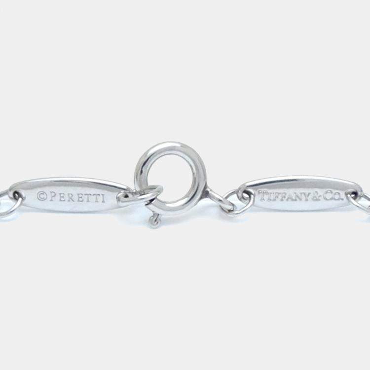 Pre Owned Tiffany & Co. Platinum and Diamond Elsa Peretti Diamonds by the Yard Pendant Necklace