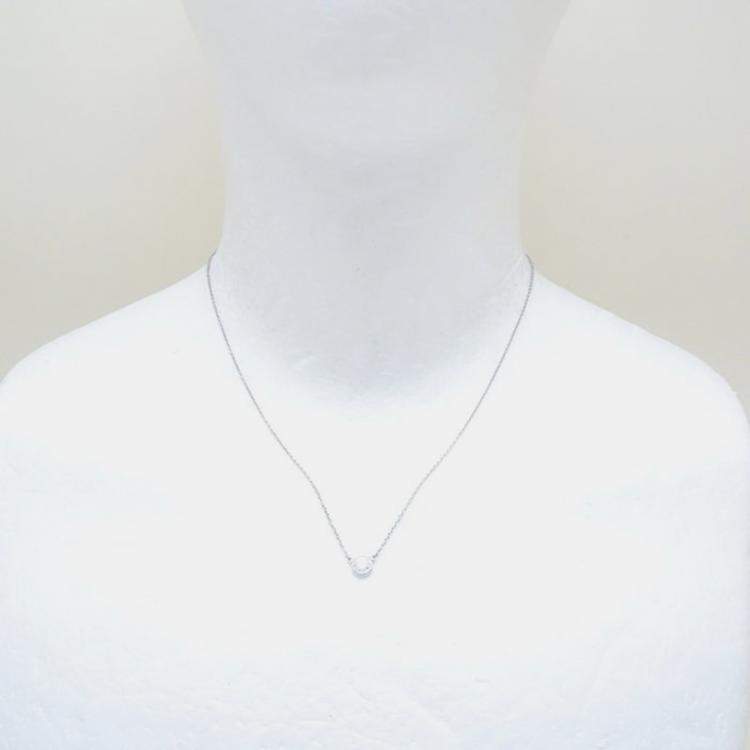 Pre Owned Tiffany & Co. Platinum and Diamond Elsa Peretti Diamonds by the Yard Pendant Necklace