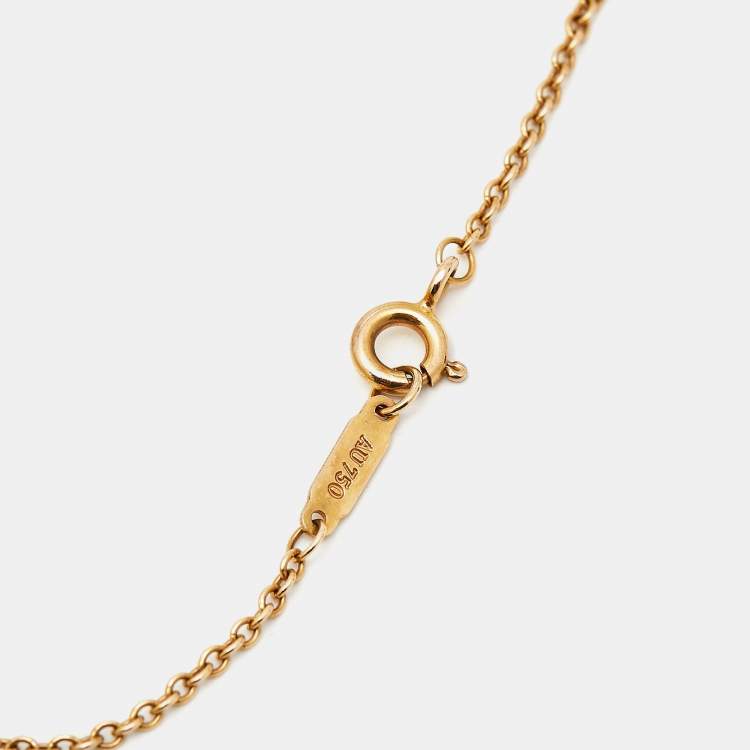 Pre Owned Tiffany & Co. Atlas Pierced Diamond 18K Rose Gold Bracelet