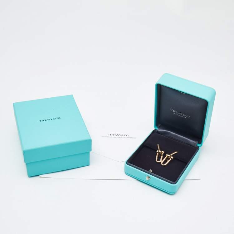 Pre Owned Tiffany & Co. Tiffany Hardwear Large Links 18k Rose Gold Earrings