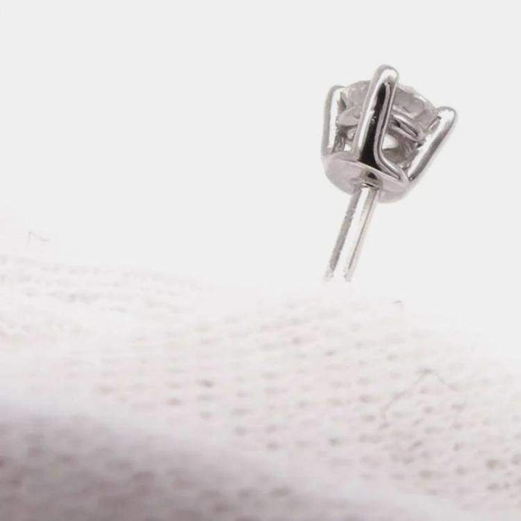 Pre Owned Tiffany & Co. Platinum Diamond Solitaire Earrings