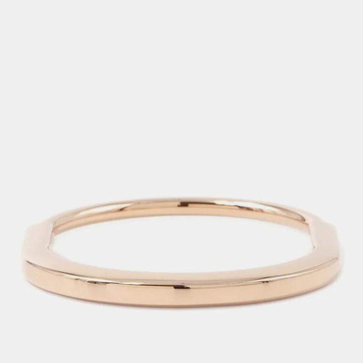 Pre Owned Tiffany & Co. 18K Pink Gold Lock Bangle
