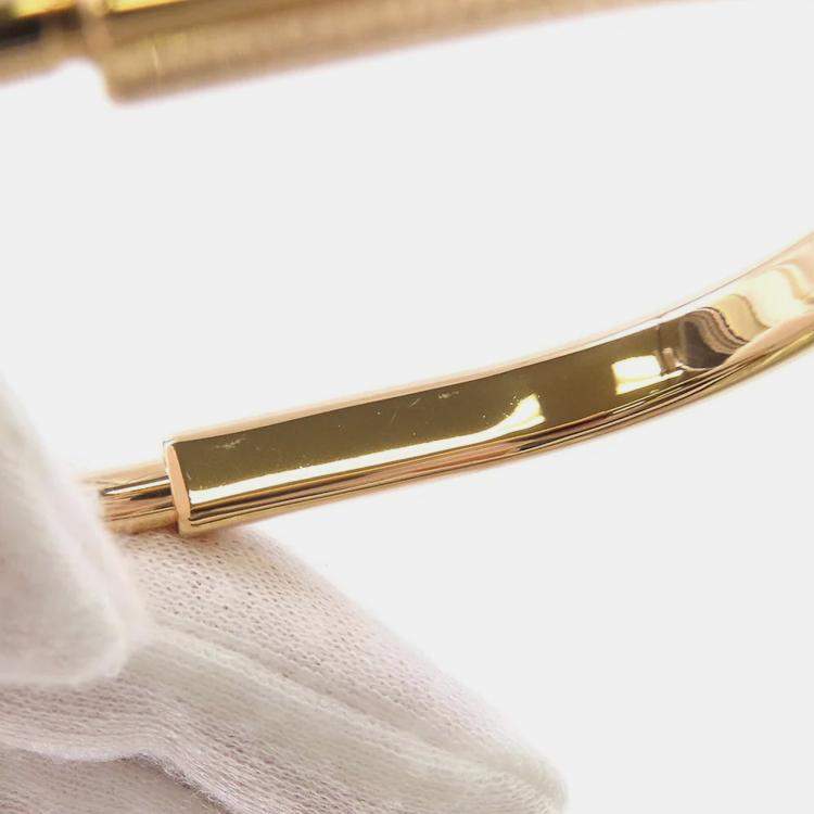 Pre Owned Tiffany & Co. 18K Pink Gold Lock Bangle