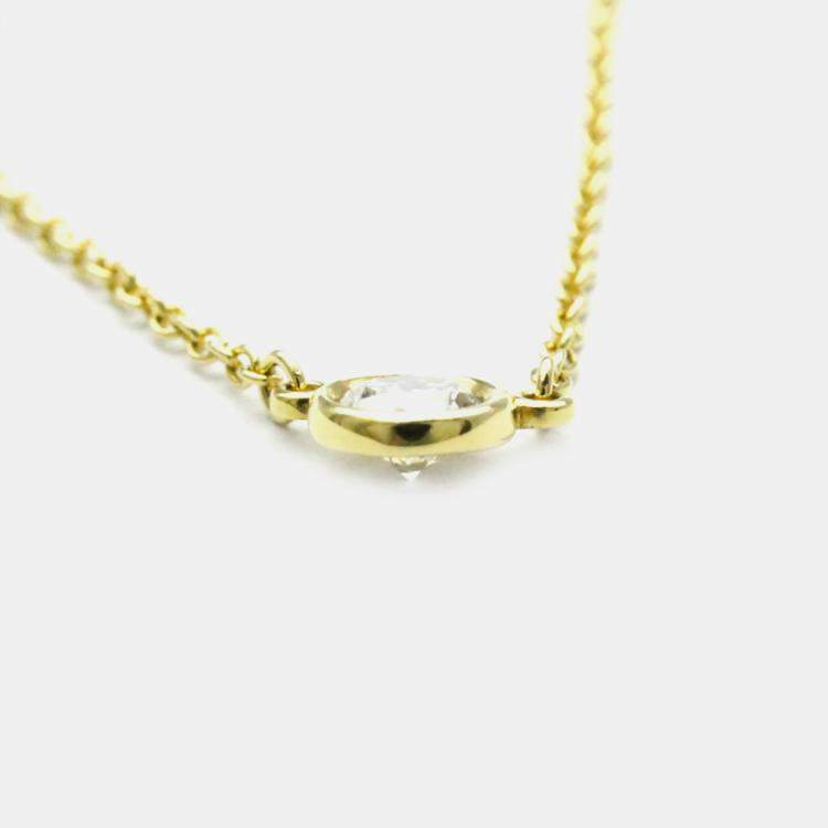 Pre Owned Tiffany & Co. 18K Yellow Gold Diamonds by the Yard Necklace