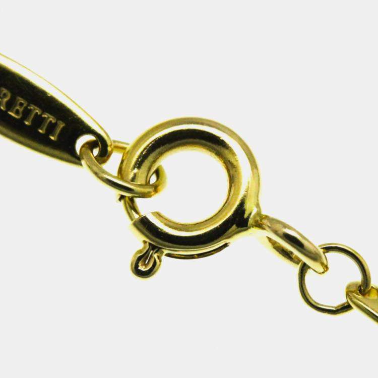 Pre Owned Tiffany & Co. 18K Yellow Gold Diamonds by the Yard Necklace