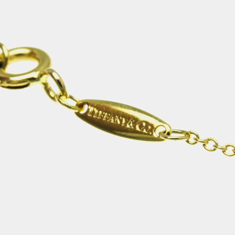 Pre Owned Tiffany & Co. 18K Yellow Gold Diamonds by the Yard Necklace