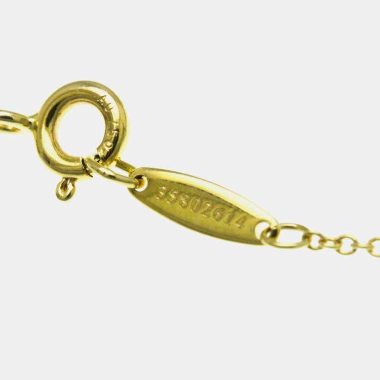 Pre Owned Tiffany & Co. 18K Yellow Gold Diamonds by the Yard Necklace