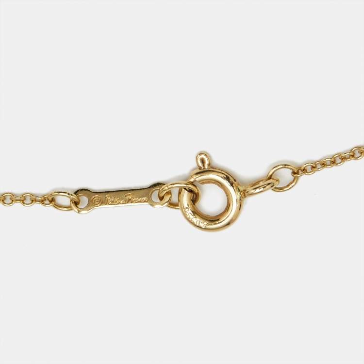 Pre Owned Tiffany & Co. Paloma Picasso Love 18k Yellow Gold Necklace