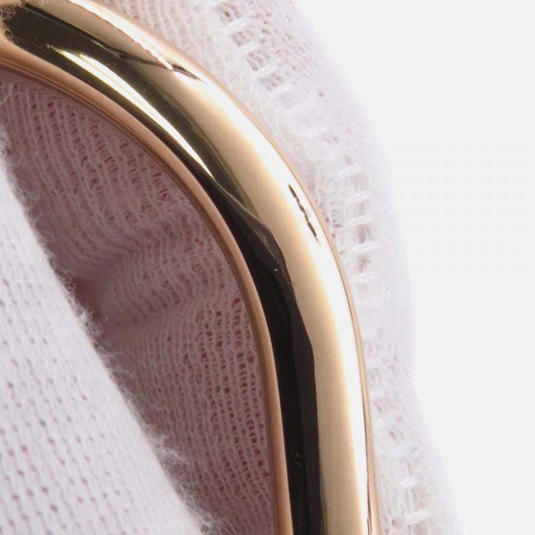 Pre Owned Tiffany & Co. Padlock Large 18K Pink Gold Bangle 