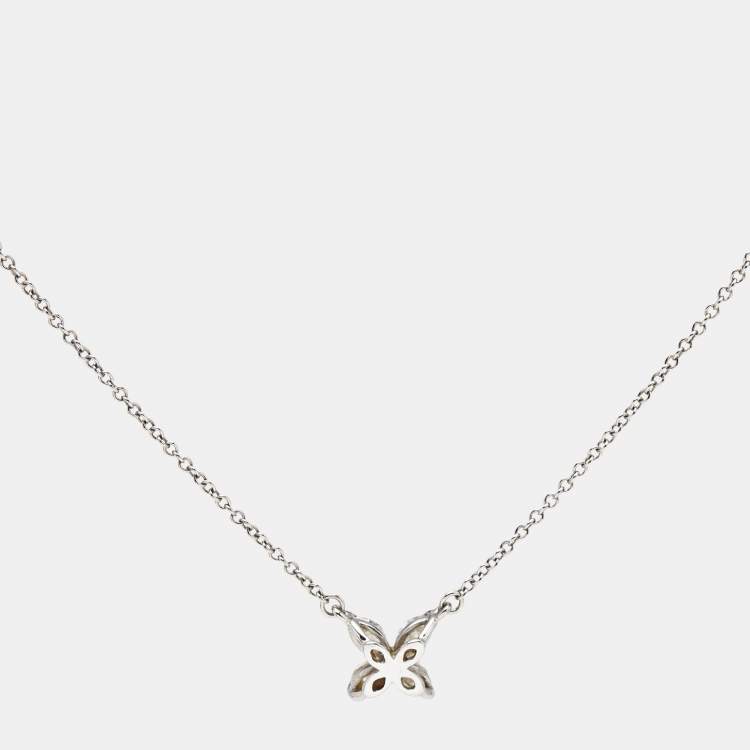 Pre Owned Tiffany & Co. Tiffany Victoria Diamond Platinum Necklace