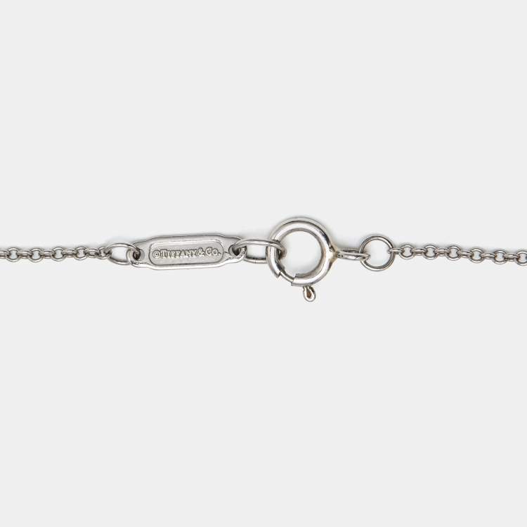 Pre Owned Tiffany & Co. Tiffany Victoria Diamond Platinum Necklace